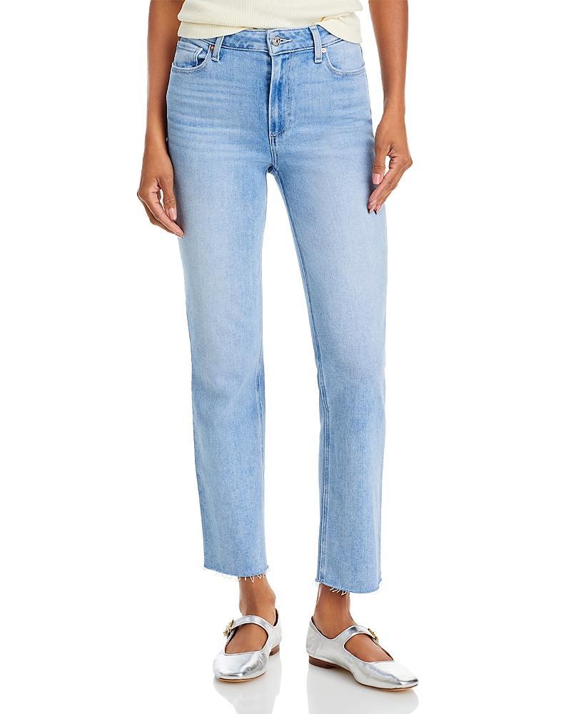 Paige Cindy High Rise Ankle Straight Jeans in Park Ave Product Image