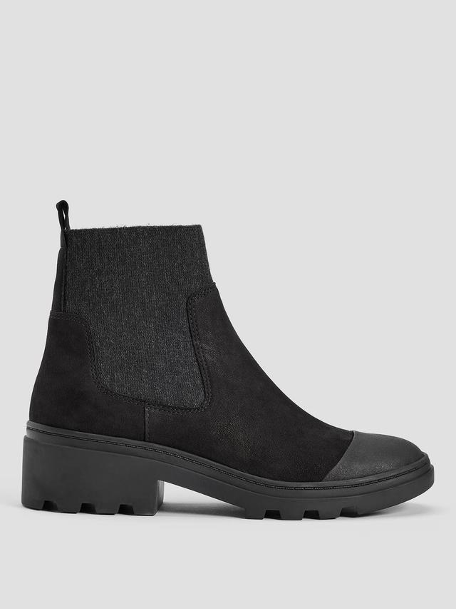 EILEEN FISHER Teddy Tumbled Nubuck Bootiefemale Product Image