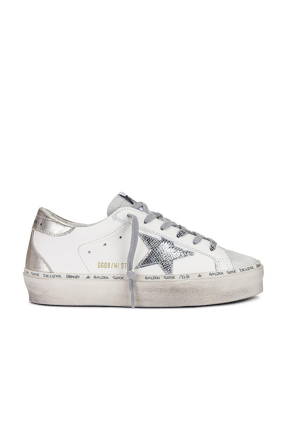 Golden Goose Hi Star Nappa Upper Sneaker in White Product Image