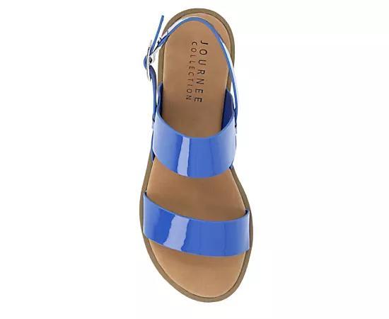 Journee Collection Womens Lavine Wide Flat Sandal Product Image