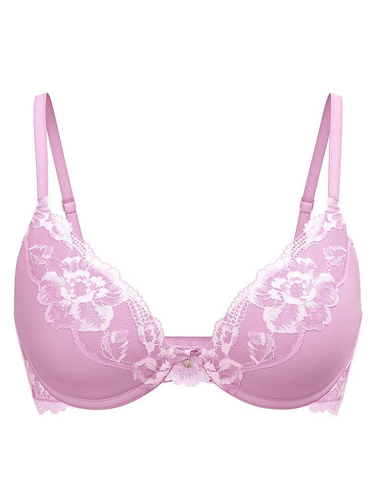 Perfect Shape Push-Up Lace-Trim Bra Product Image