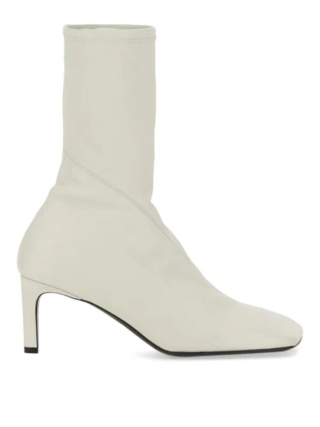 Leather Boot In White Product Image