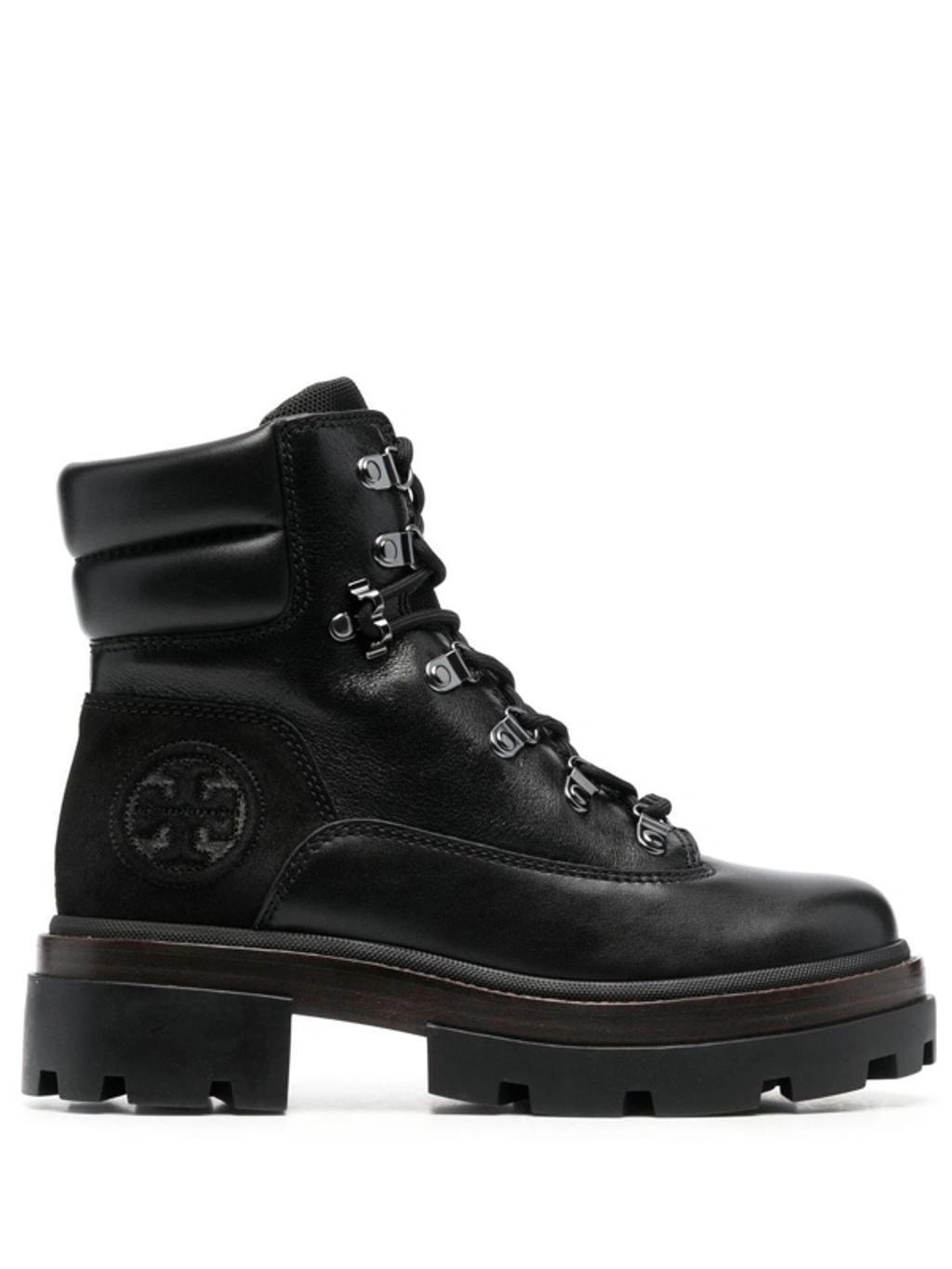 TORY BURCH Lug Miller Leather Boots In Black Product Image