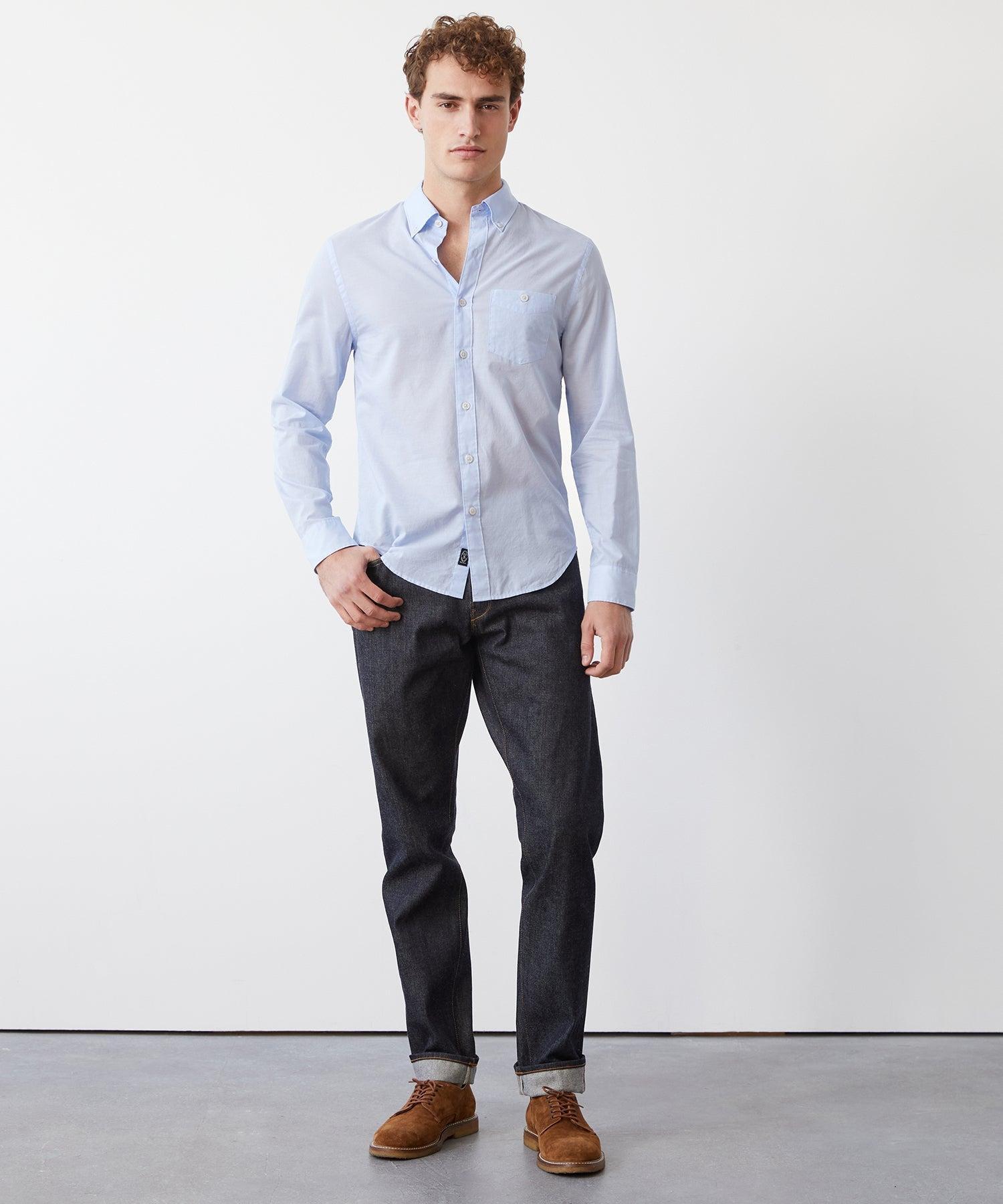 Slim Fit Summerweight Favorite Shirt in Blue Product Image