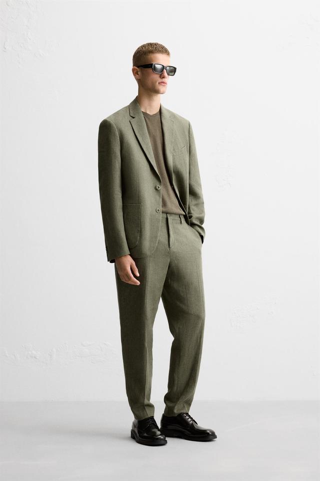 COTTON - LINEN SUIT PANTS Product Image