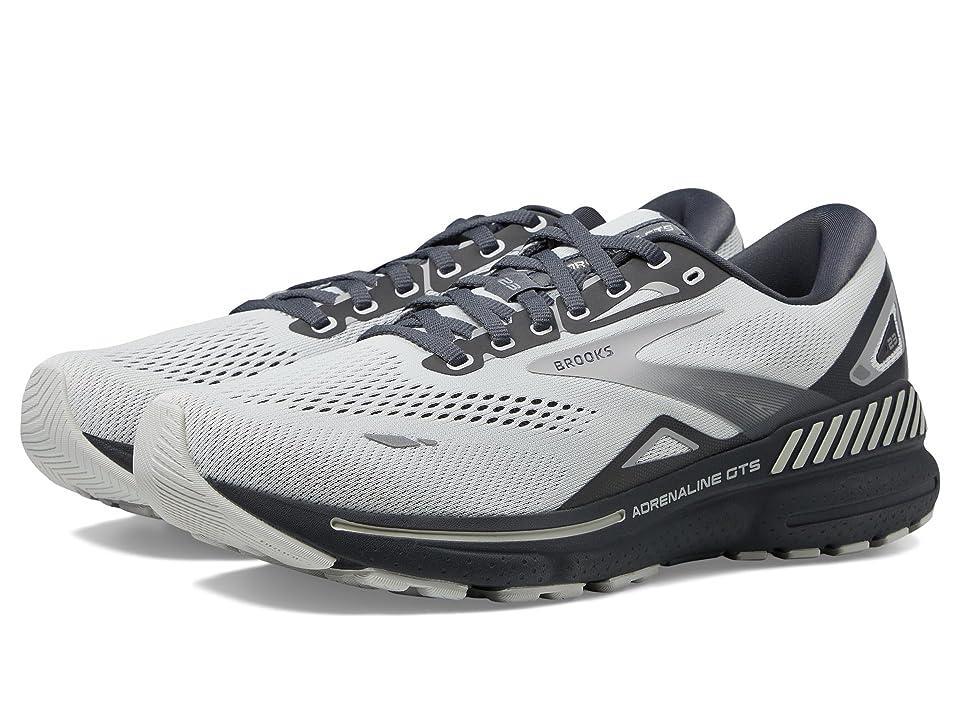 Brooks Men's Adrenaline GTS 23 (Oyster/Ebony/Alloy) Men's Shoes Product Image