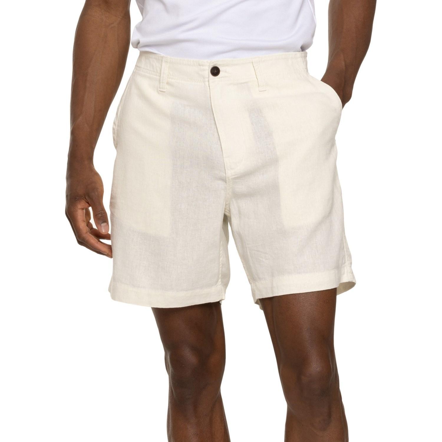 Lucky Brand Flat Front Shorts - 7”, Linen Product Image