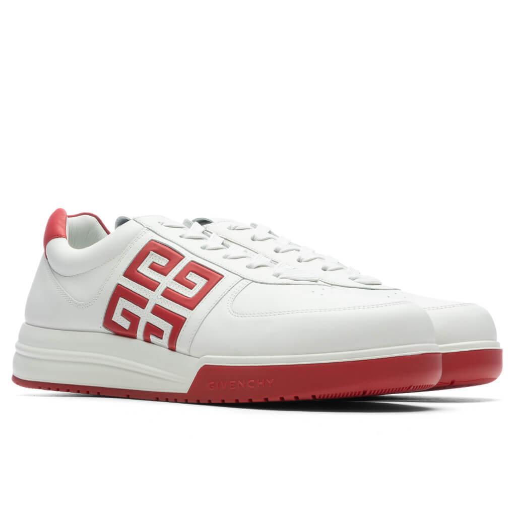 G4 Low Sneakers - White/Red Male Product Image