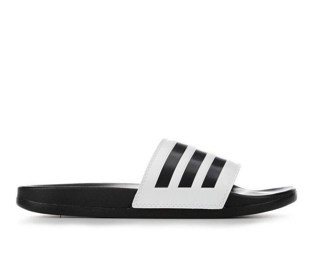 Women's Adidas Adilette Comfort Stripe Sport Slides Product Image