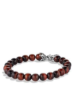 Mens Spiritual Beads Bracelet in Sterling Silver Product Image