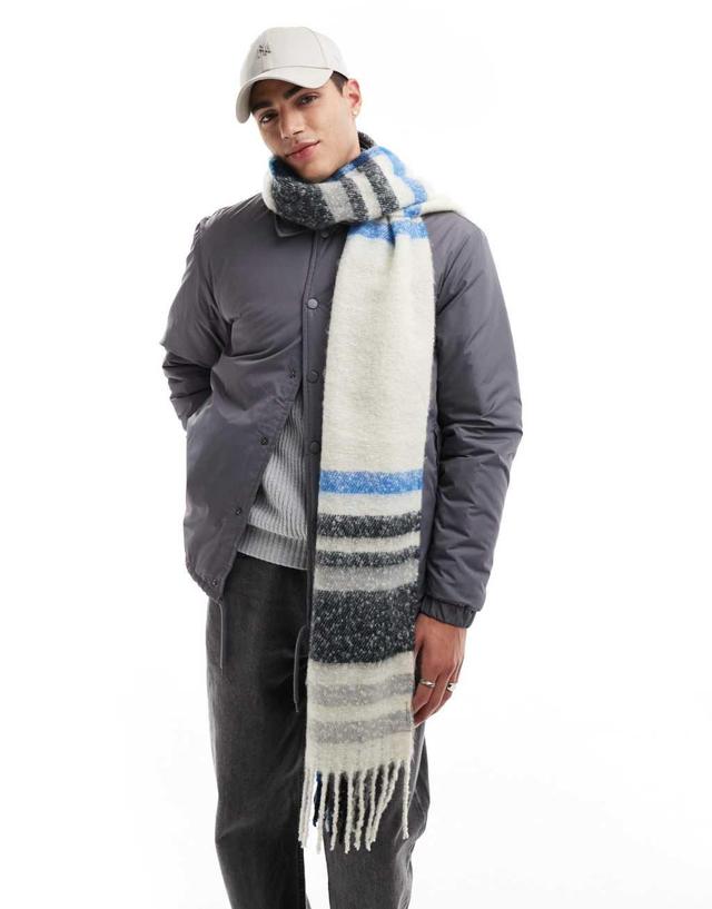 ASOS DESIGN checked blanket scarf Product Image