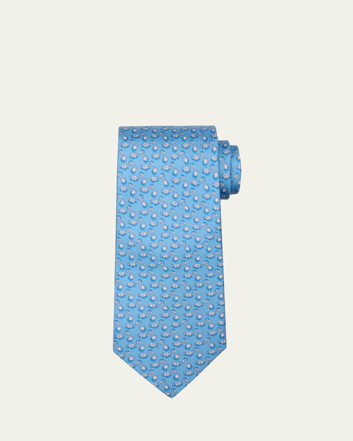 Mens Vanda Silk Fish Ball Tie Product Image