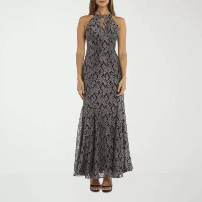 R & M Richards Lace Womens Sleeveless Evening Gown Product Image