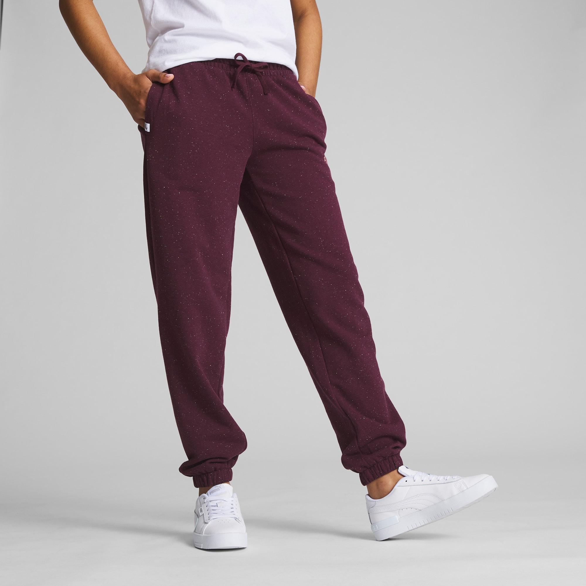 PUMA Live In Women's Jogger Pants in Dark Jasper/Nep Product Image