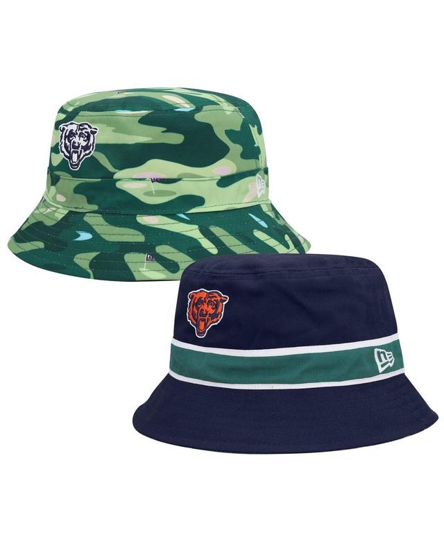 Mens New Era /Camo Chicago Bears Reversible Bucket Hat Blue Product Image