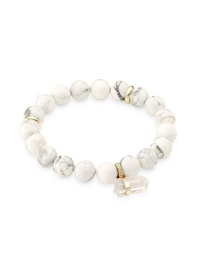 Womens Uluwatu 14K Yellow Gold & Multi-Gemstone Beaded Stretch Bracelet Product Image