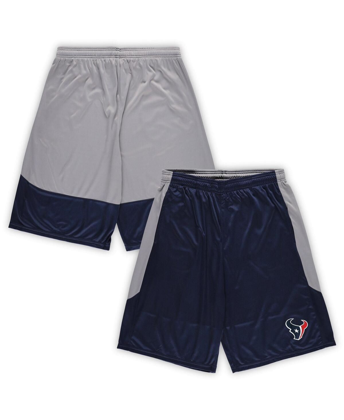 Mens Fanatics Houston Texans Big & Tall Team Logo Shorts Blue Product Image