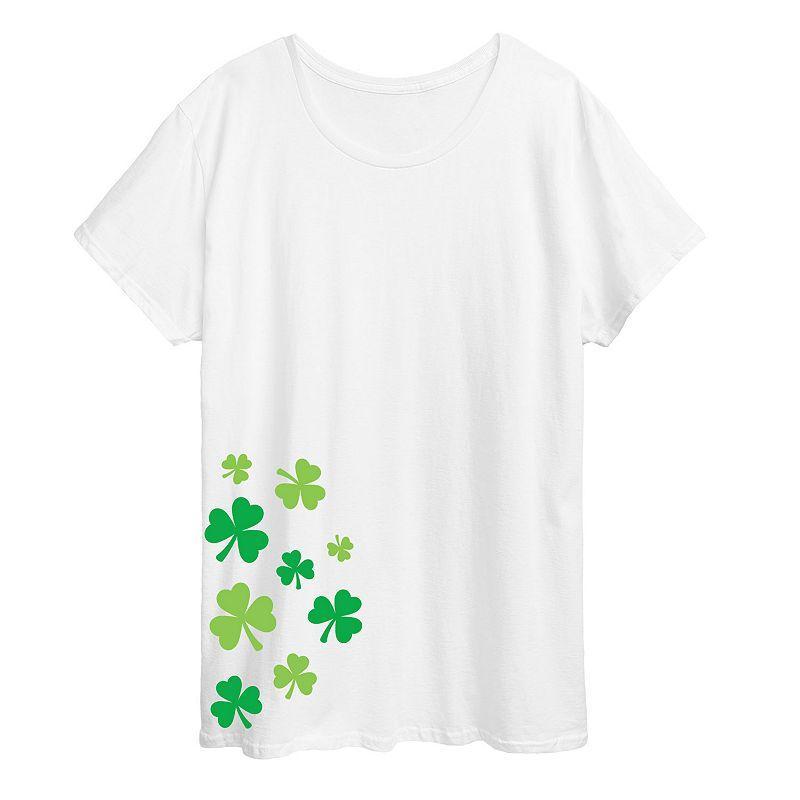 Plus Shamrock Graphic Tee, Womens Product Image