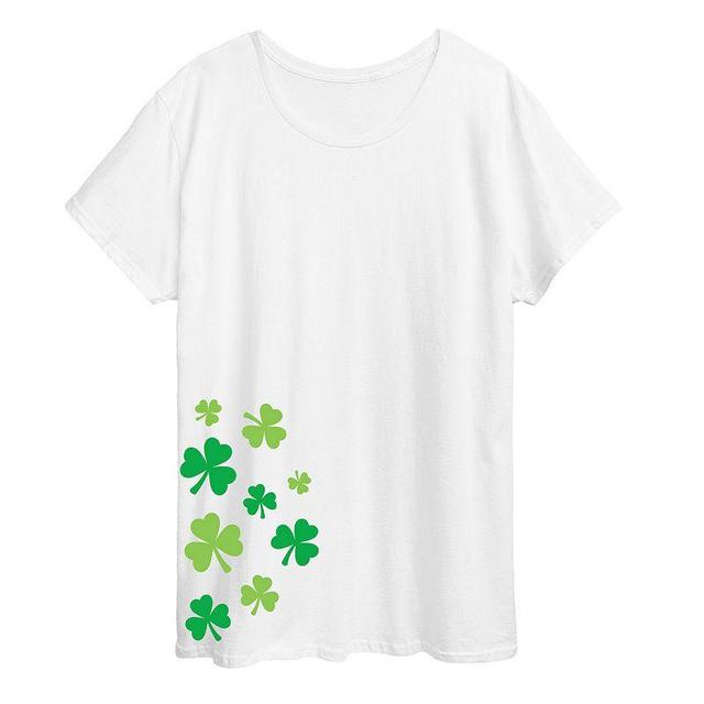 Plus Shamrock Graphic Tee, Womens Product Image