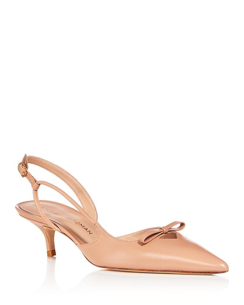 Stuart Weitzman Womens Tully 50 Bow Slingback Pumps Product Image