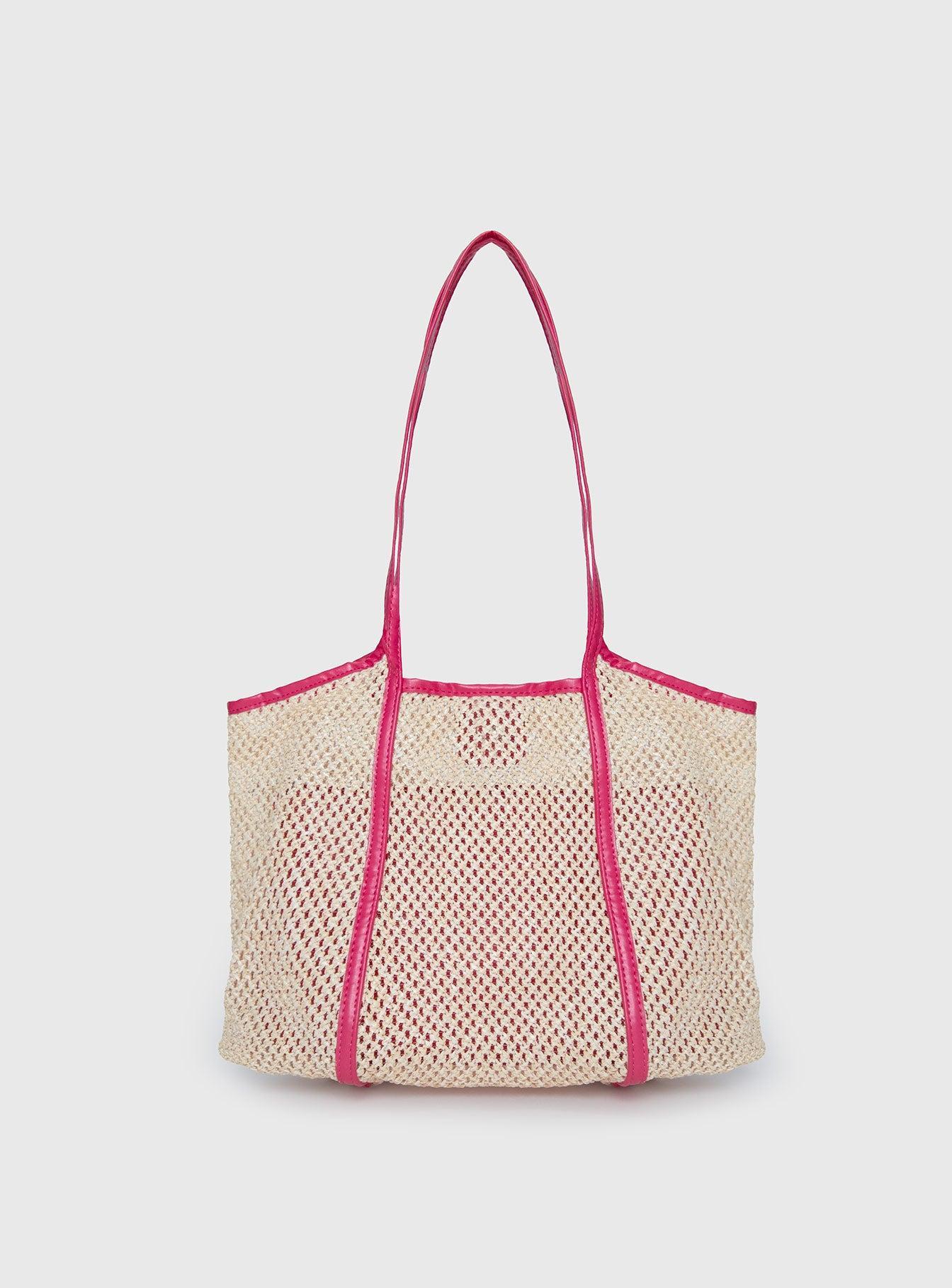 Fall Tote Bag Cream / Pink Product Image