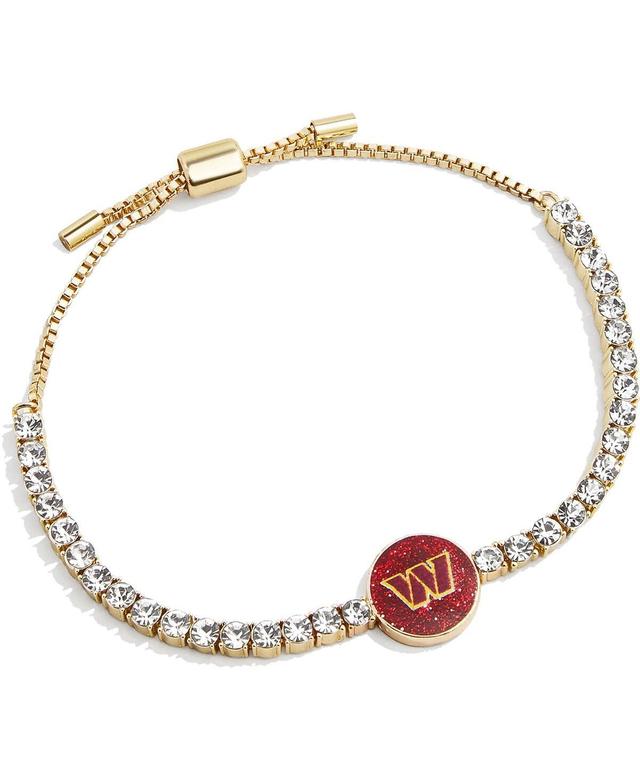 Womens Baublebar Gold Washington Commanders Pull-Tie Tennis Bracelet Product Image