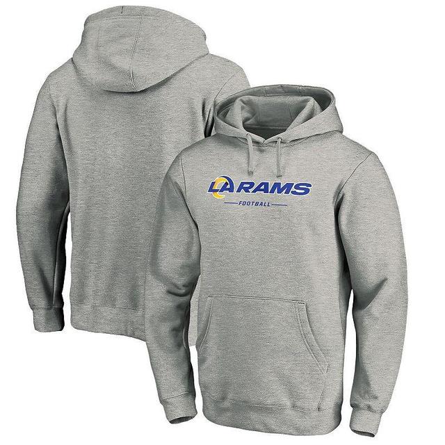 Mens Fanatics Branded Heathered Gray Los Angeles Rams Big & Tall Team Lockup Pullover Hoodie Product Image