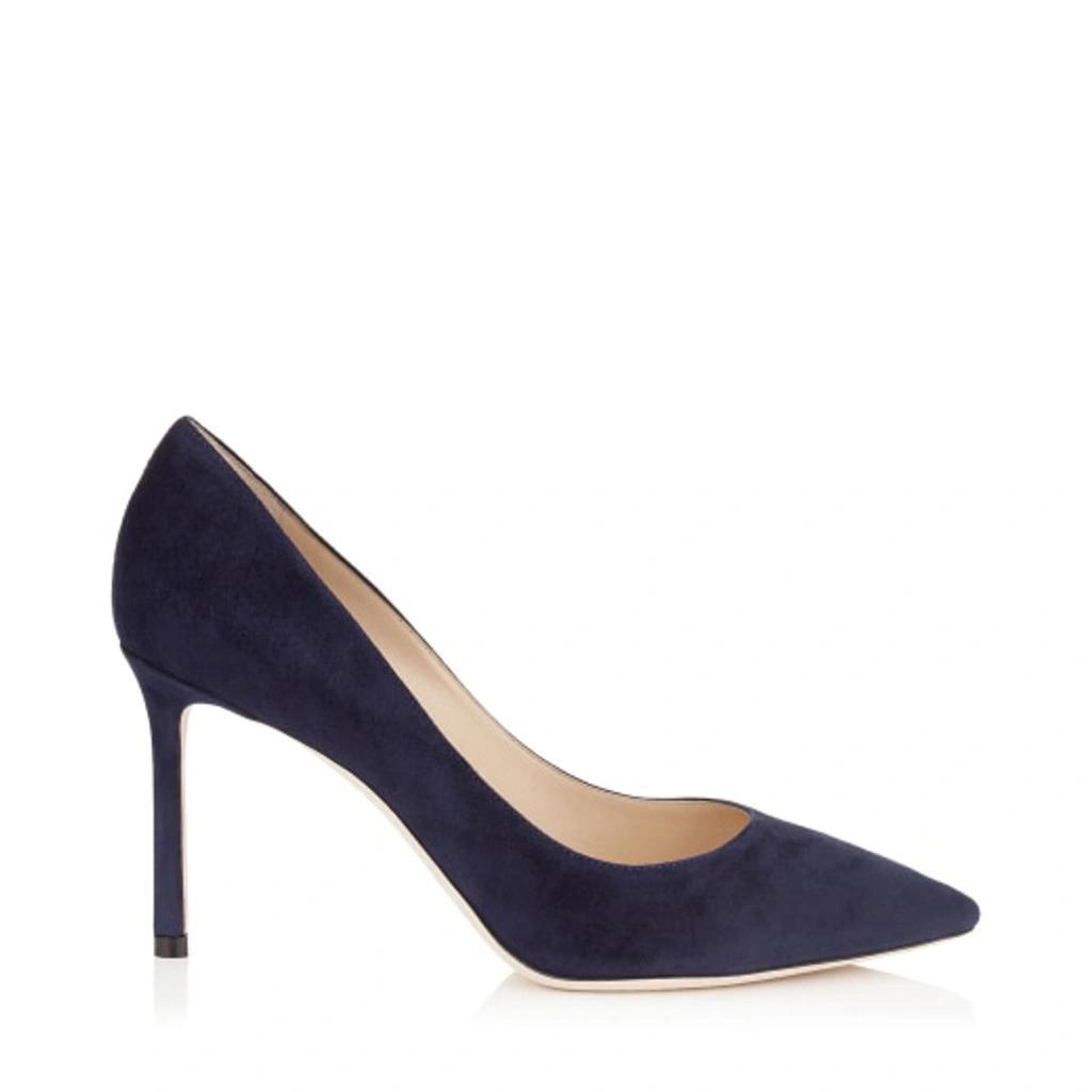 85mm Romy Suede Pumps In Blue Product Image