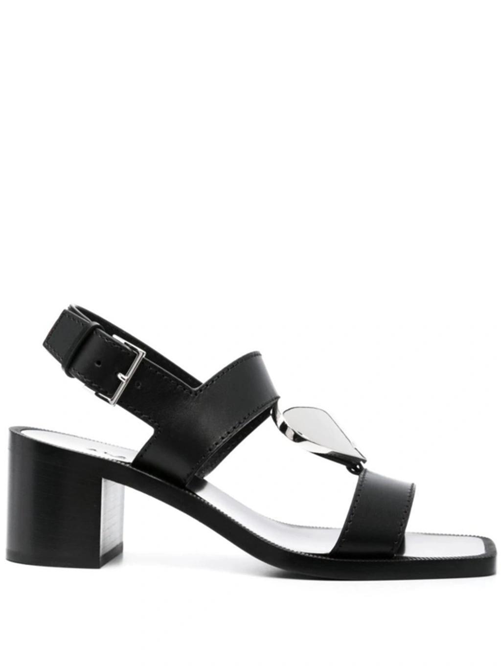 ALAÏA Heart Sandal In Black Product Image