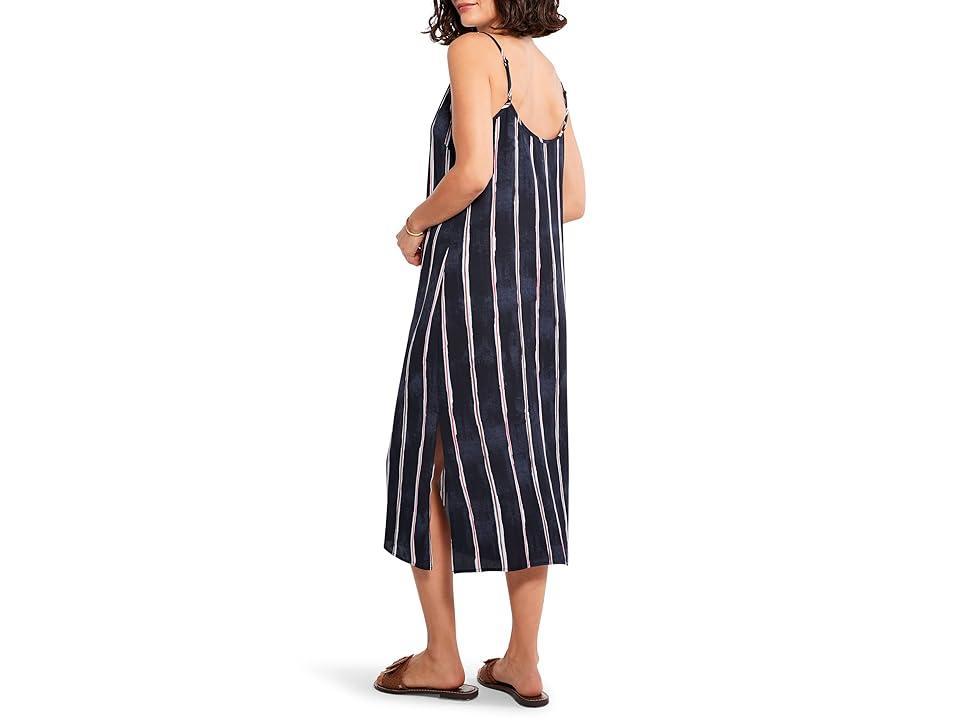 NIC+ZOE Wavy Lines Slip Dress (Indigo Multi) Women's Dress Product Image