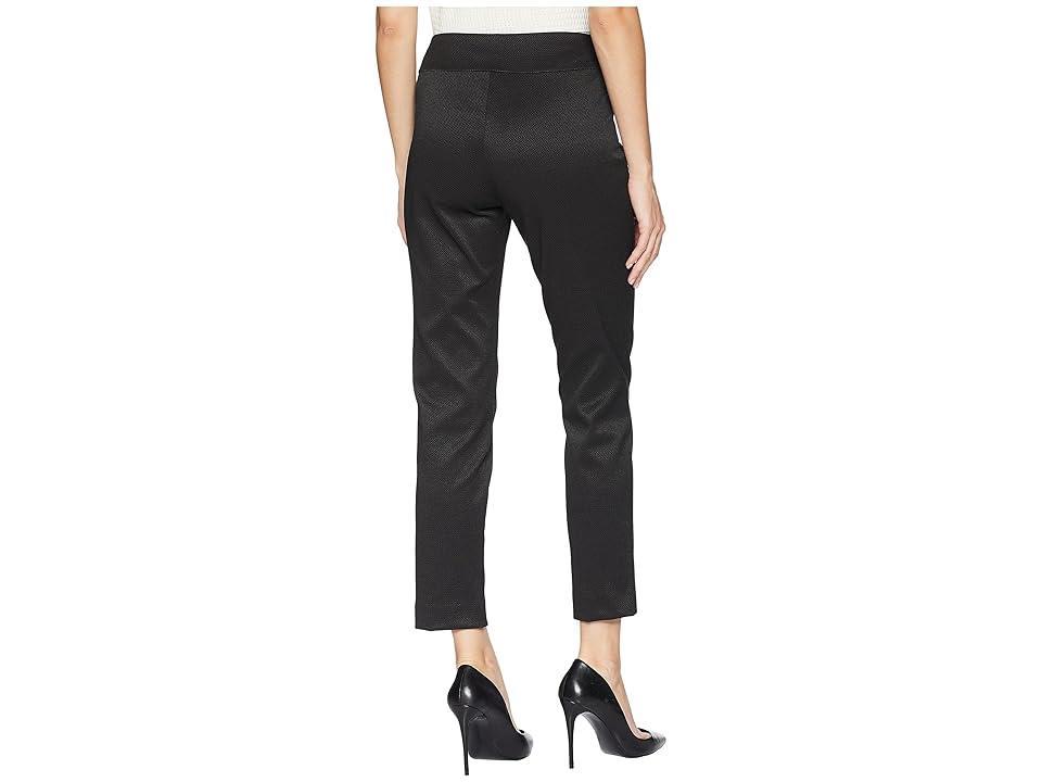 Krazy Larry Pull-On Pique Ankle Pants (Black) Women's Casual Pants Product Image