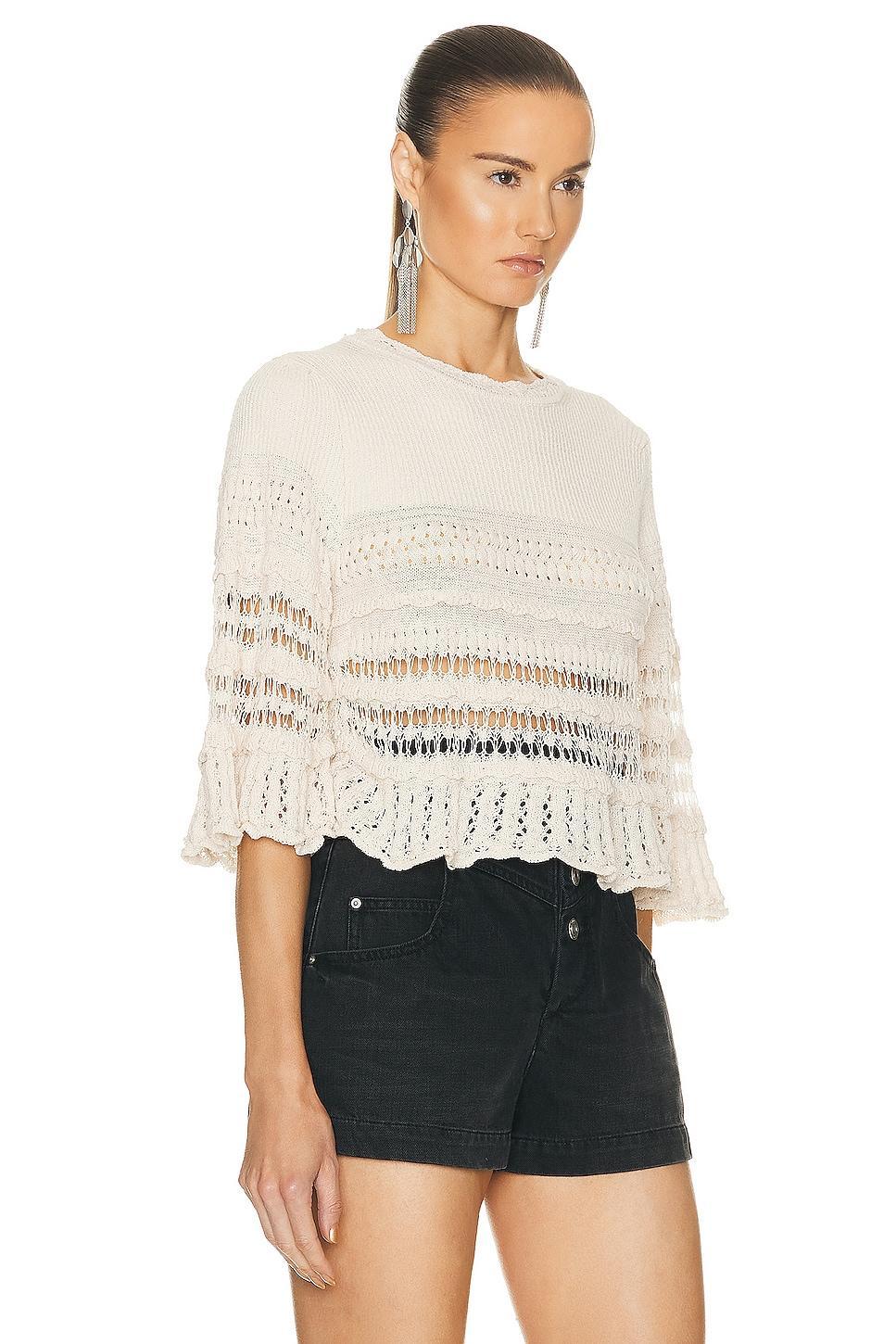 Isabel Marant Etoile Frizy Sweater in Cream Product Image