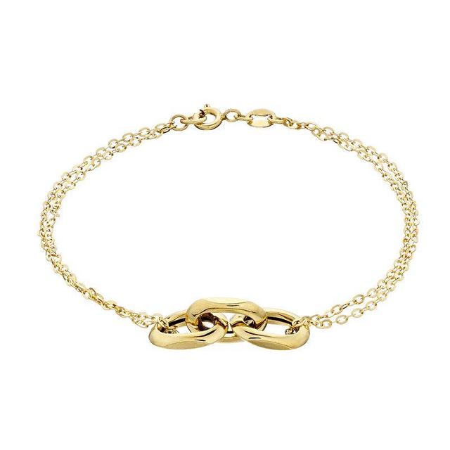 Au Naturale 14k Gold Forzatina Chain Bracelet, Womens Yellow Product Image