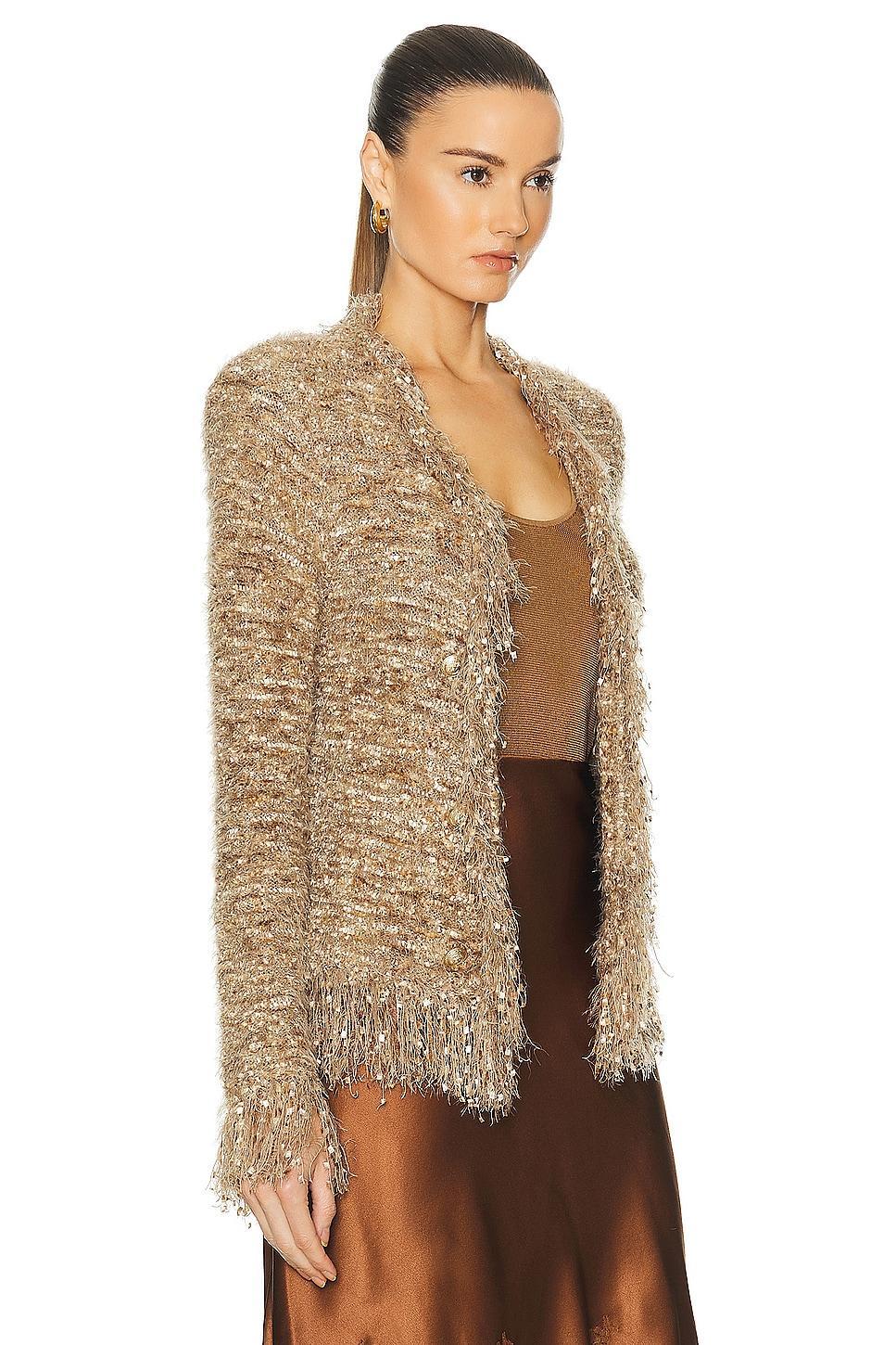 L'AGENCE Azure Cardigan Blazer Tan. (also in XS). Product Image