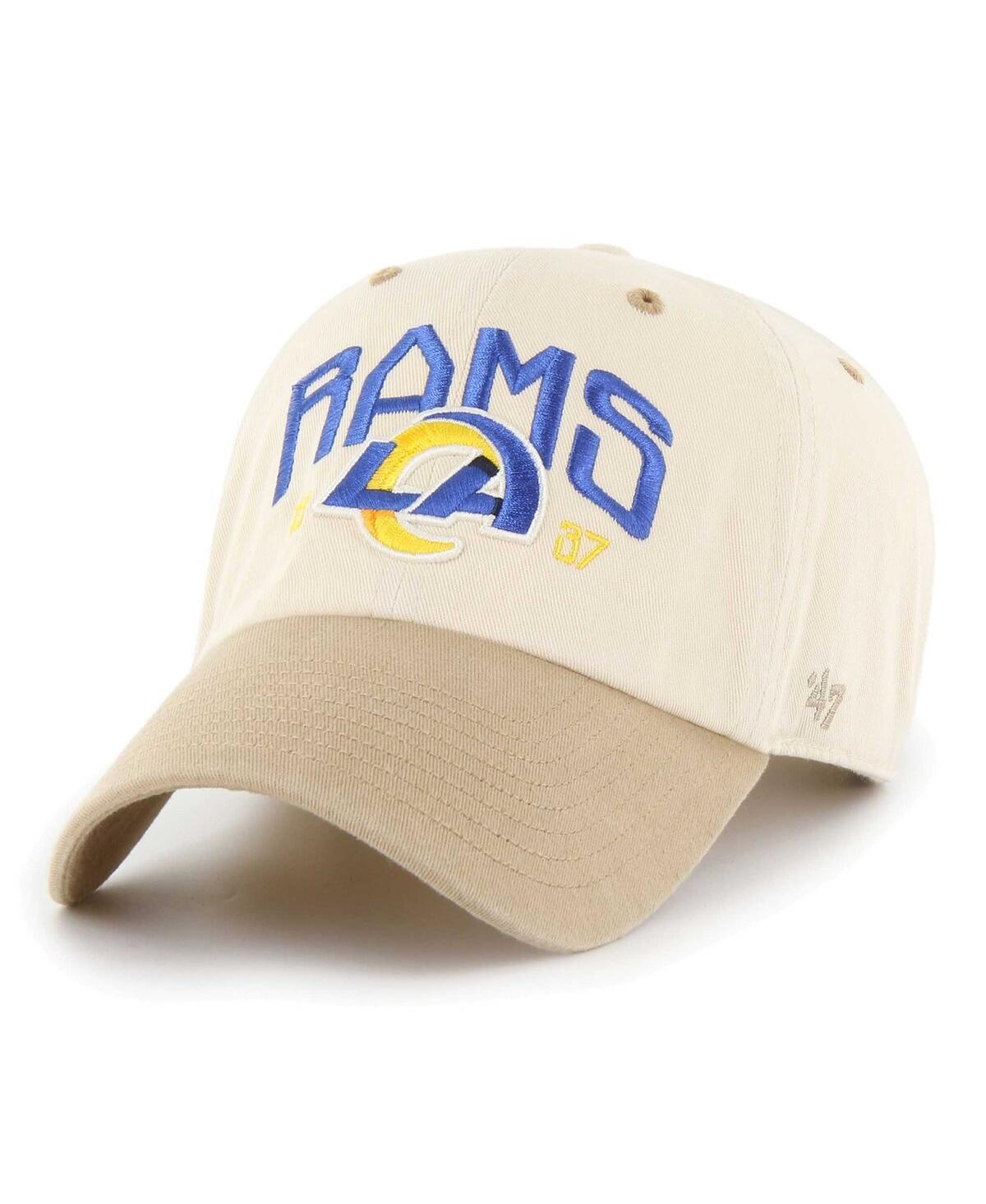 Mens 47 Natural/Tan Los Angeles Rams Sierra Clean Up Adjustable Hat Product Image