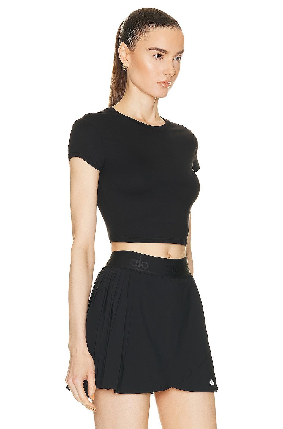 alo Soft Crop Finesse Short Sleeve Top Product Image