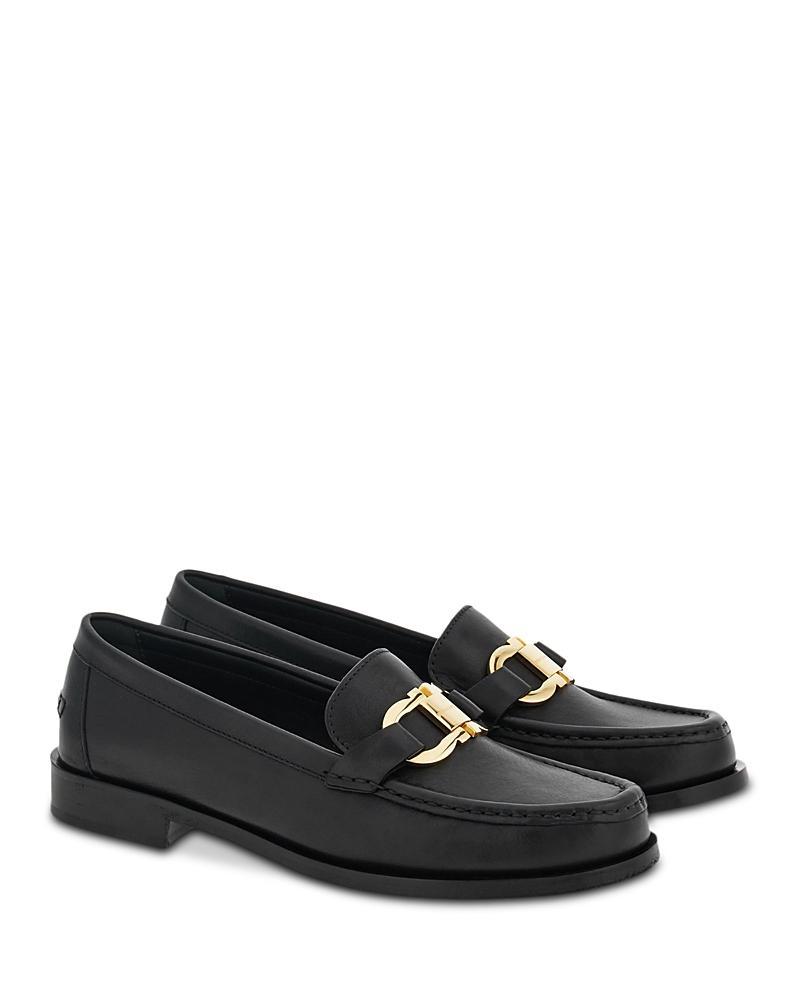 Ferragamo Womens Maryan Gancini Loafers Product Image