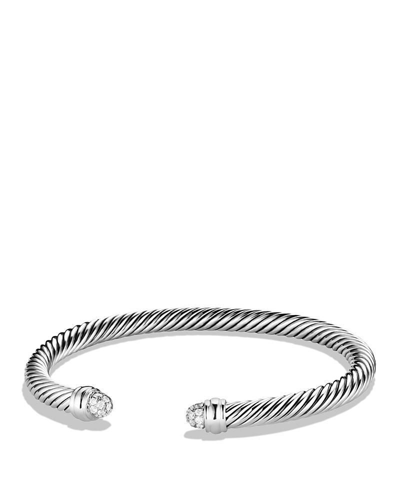 Womens Cable Classics Bracelet with Pav Diamonds Product Image