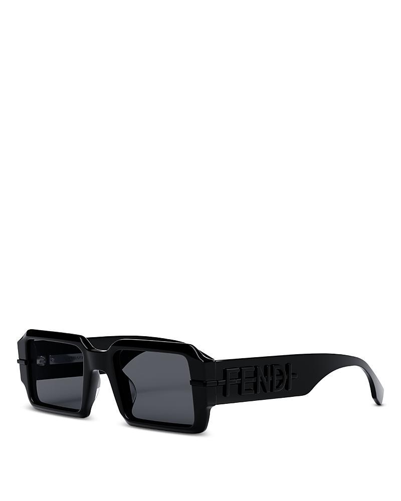 Mens OLock Fendigraphy 52MM Rectangular Sunglasses Product Image