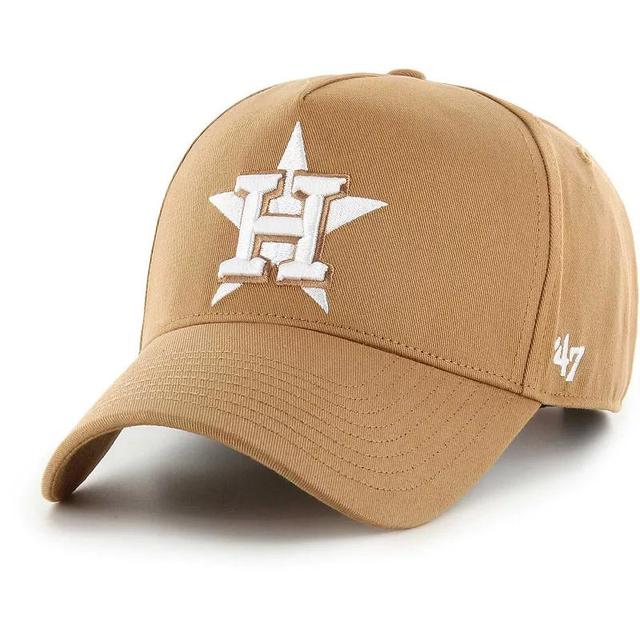 Mens 47 Khaki Houston Astros Ballpark MVP A-Frame Adjustable Hat Product Image