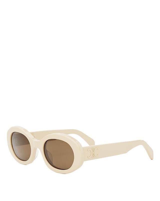 Triomphe Acetate Oval Sunglasses Product Image