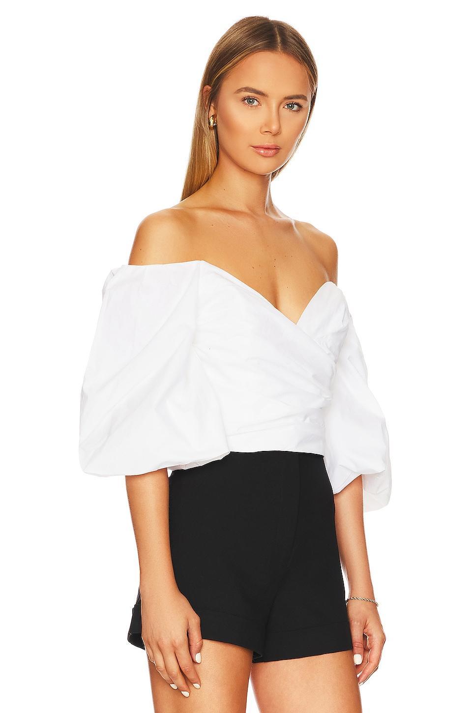 Eva Poplin Top Bardot Product Image