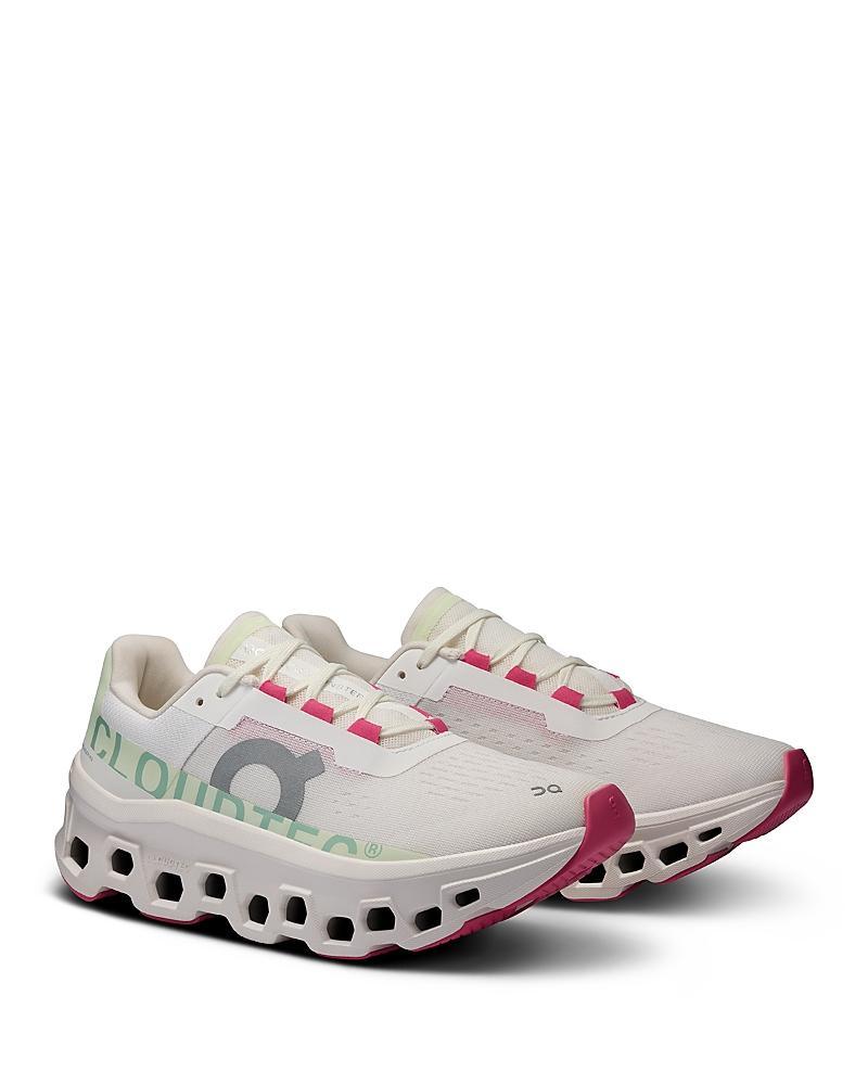 On Womens Cloudmonster Lace Up Running Sneakers Product Image