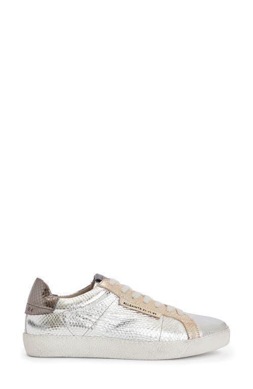 Sheer Low Top Sneaker In Silver/gold Product Image