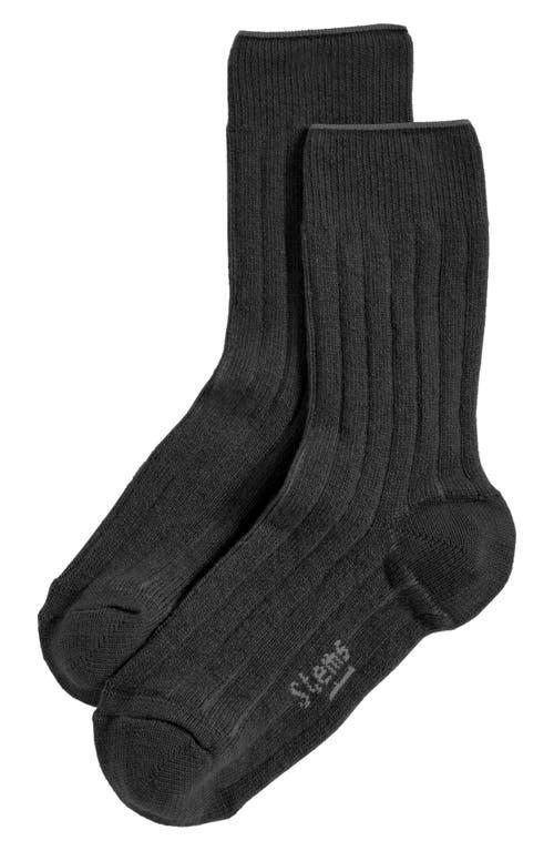 Ribbed Lux Cashmere Socks Product Image