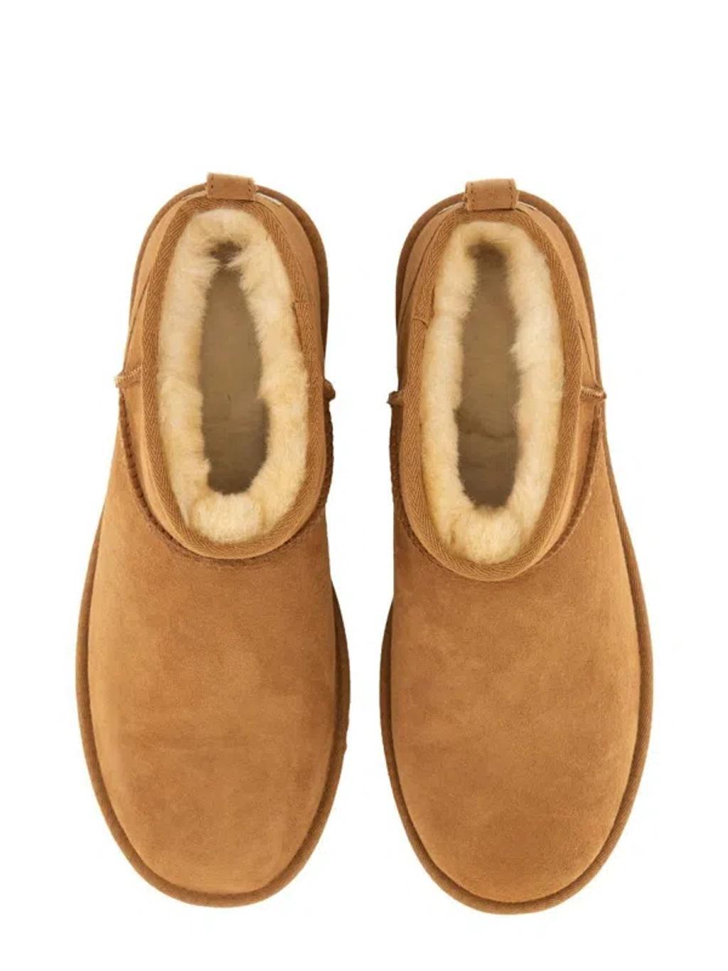 UGG Boot Classic Ultra Mini In Beige Product Image