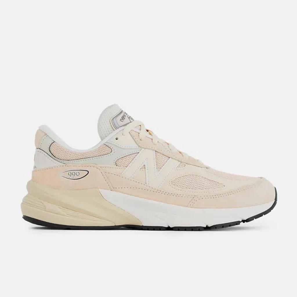 NEW BALANCE Men's 990v6 Made In Usa Trainer Shoes In Vintage Rose/sea Salt In Beige Product Image