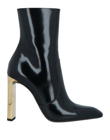 SAINT LAURENT Woman Ankle Boots Black Size 10 Calfskin product image