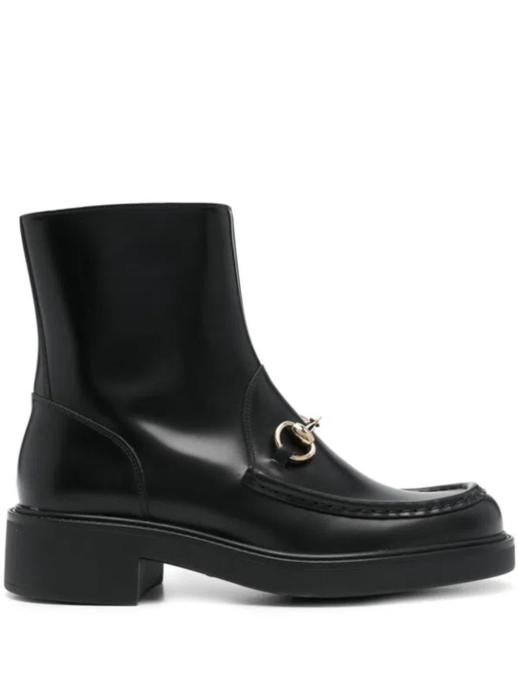 GUCCI Leather Boots In Black product image