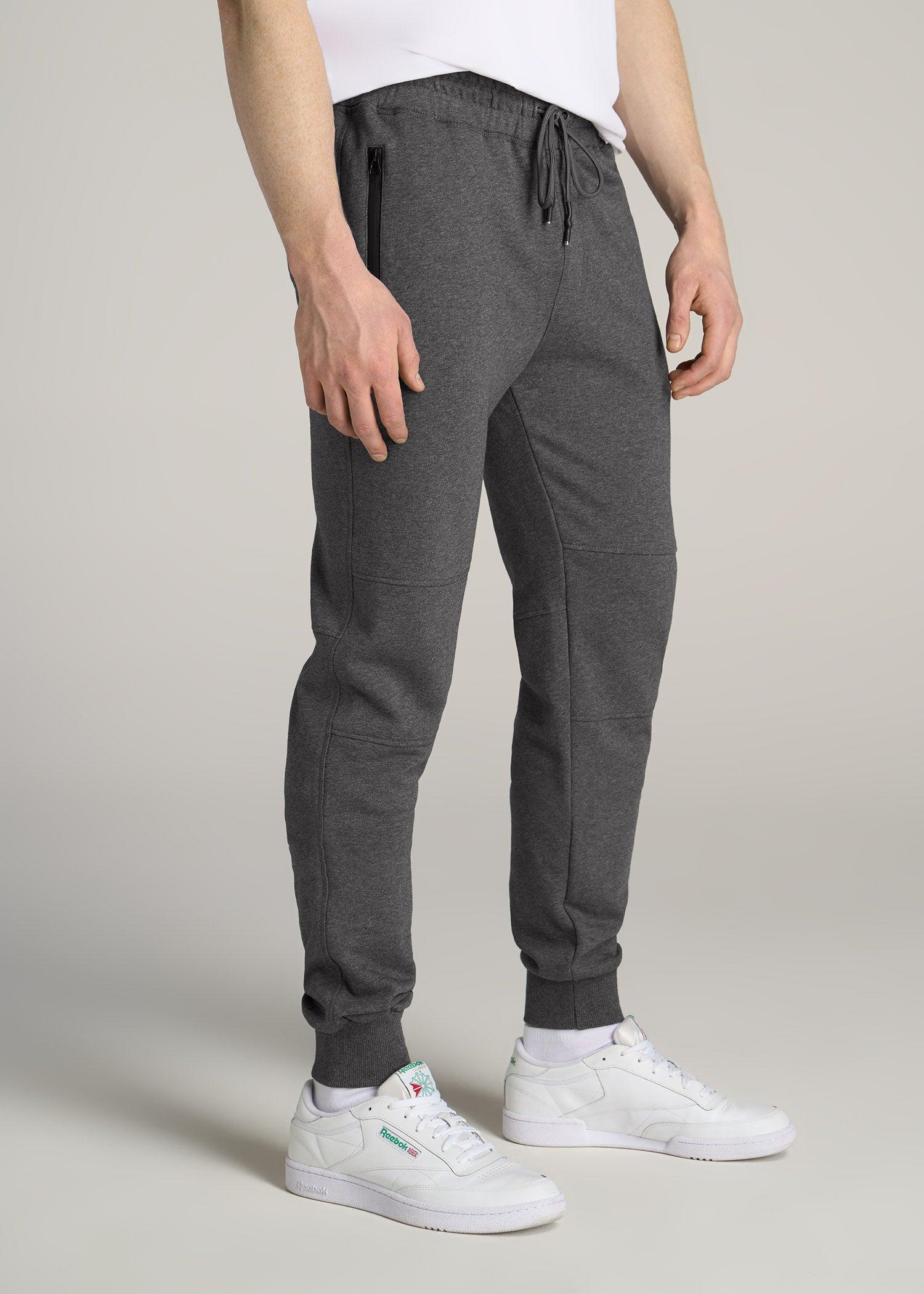 Wearever French Terry Men's Tall Joggers in Charcoal Mix Male Product Image